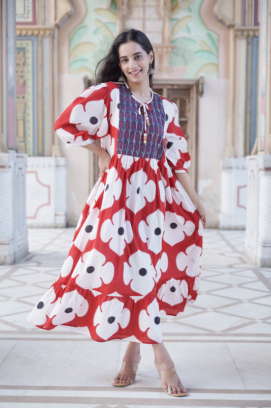 SOHO STROLL  DRESS RED
