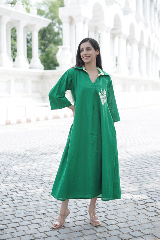 Madison Muse dress green-delivery in 10 to 12 days