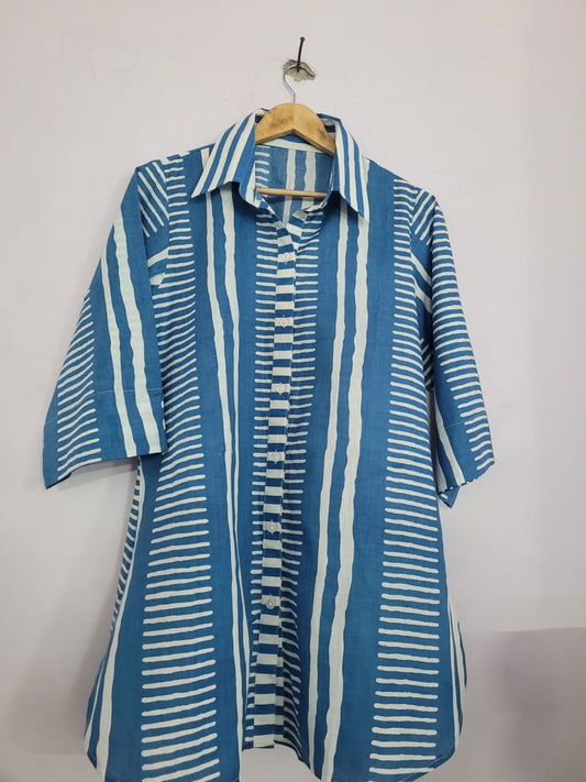 NIA Blue stripes SHIRT