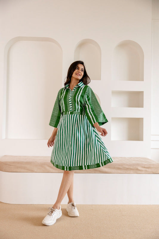 Skyline Shirt and skirt Green